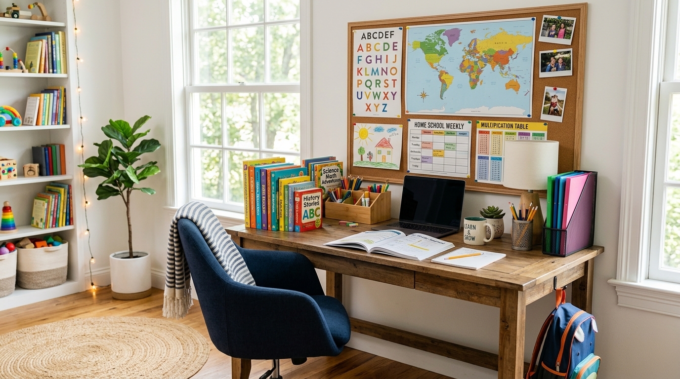 Create a Dedicated Homeschooling & Study Space in Any Room