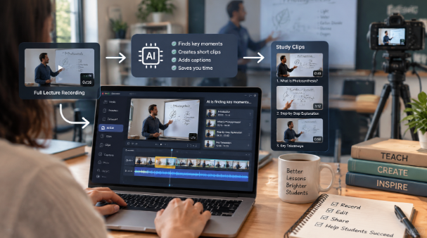 AI video editor for teachers